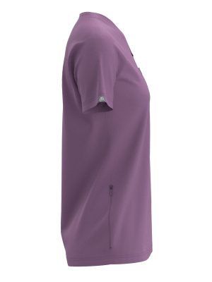 Women Scrub Top – The Classic – Fold – Three Pockets – Dusty Lavender4