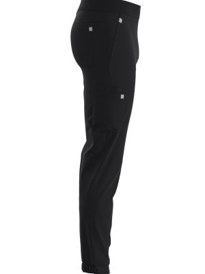 Men Scrub Bottom – The Standard – Utility – Double Pants Elastic – 13 Pockets- Black Onyx2